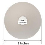 8 inch Diamond Disc Grit 600 High Density Coated Flat Lap Lapping Lapidary Wheel Glass Jewelry Polishing Tool Grinding Sharpening Metal Back 1/2 Arbor Fine GRIT0600