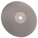 Drilax 6 inch Grit 100 Professional Quality High Density Diamond Coated Flat Lap Lapping Lapidary Wheel Disc Glass Jewelry Polishing Tool Grinding Sharpening Metal Back 1/2 Arbor (Grit100)