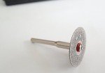 Gadgets Collection 5pc Diamond Cut Off Disc Cutting Wheels Mandrel Set Die Grinder Lapidary Saw Abrasive for Dremel Rotary Tool
