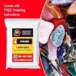 MJR Tumblers 1lb Super Polish 1500X Aluminum Oxide Rock Grit Tumbling Media Lapidary use