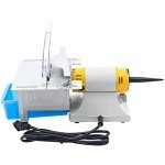 OCASAMI Mini Table Lapidary Saw Rock Saw Lapidary Polisher Bench Lathe Polishing Buffing Cutting Machine DIY Jewelry, 10000RPM Mini Precision Polisher, Gem Rock Woodworking