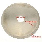 6 inch 150mm Sintered Diamond Lapidary Saw Blades Gem Saws Cutting Rock Trim Slab Tools for Stone