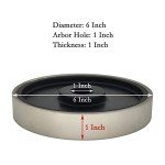 CAQUXIL Diamond Lapidary Jewelry Grinding Wheel 6 Inch with 1 Inch Arbor Hole, Diamond Grinding Wheel for Gem, Marble, Granite, Glass, Ceramics, Cemented Carbide, 1000 Grit