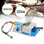 EWANYO Jewelry Lapidary Saw, Benchtop Mini Lathe Table Saw Grinder Polishing Machine 0-10000r/min Hobby Rock Cutting Saw for DIY Jewelry Lapidary Gem Rock Woodworking