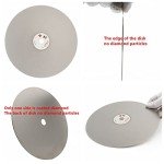 JINGLING 8" Inch Diamond Grinding Disc 3000 Grit Flat Lap Disk Lapping Plate Sanding Pads Lapidary Tools for Stone Pottery Faceting Machine