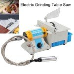 EWANYO Jewelry Lapidary Saw, Benchtop Mini Lathe Table Saw Grinder Polishing Machine 0-10000r/min Hobby Rock Cutting Saw for DIY Jewelry Lapidary Gem Rock Woodworking