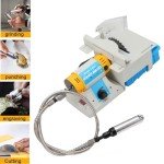 EWANYO Jewelry Lapidary Saw, Benchtop Mini Lathe Table Saw Grinder Polishing Machine 0-10000r/min Hobby Rock Cutting Saw for DIY Jewelry Lapidary Gem Rock Woodworking
