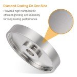 HARFINGTON Diamond Lapidary Wheel 6 Inch x 1 Inch Arbor Hole 2500 Grit Grinding Wheels for Stone, Marble, Glass, Ceramics, Crystal, Carbide, Steel