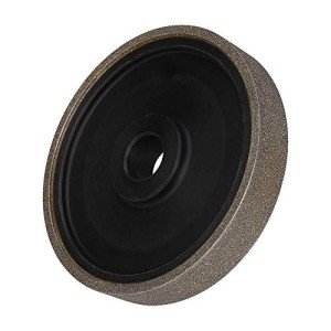 SCOTTCHEN Diamond Lapidary Jewelry Grinding Wheel 6"x1" with 1" Arbor Hole (for Gem Granite Glass Stone Marble Jade) - 320 Grit