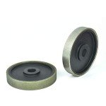 SCOTTCHEN Diamond Lapidary Jewelry Grinding Wheel 6"x1" with 1" Arbor Hole (for Gem Granite Glass Stone Marble Jade) - 320 Grit
