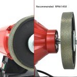 SCOTTCHEN Diamond Lapidary Jewelry Grinding Wheel 6"x1" with 1" Arbor Hole (for Gem Granite Glass Stone Marble Jade) - 320 Grit