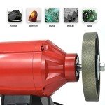 SCOTTCHEN Diamond Lapidary Jewelry Grinding Wheel 6"x1" with 1" Arbor Hole (for Gem Granite Glass Stone Marble Jade) - 320 Grit