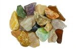 Fantasia Materials: 1 Pound of Bulk Rough Brazilian Stone Mix - Raw Natural Crystals and Rocks for Cabbing, Cutting, Lapidary, Tumbling, Polishing, Wire Wrapping, Wicca & Reiki Healing