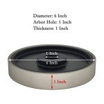 CAQUXIL Diamond Lapidary Jewelry Grinding Wheel 6 Inch with 1 Inch Arbor Hole, Diamond Grinding Wheel for Gem, Marble, Granite, Glass, Ceramics, Cemented Carbide, 600 Grit