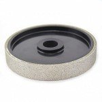 Drilax 6 inch Lapidary Diamond Coated Cabbing Grinding Polishing Wheel for Most Gem (Natural or Engineered) Stones, Granite, Marble, Glass, Tile Electroplate Coarse Grit 80
