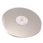 Drilax 6 inch Grit 320 Professional Quality High Density Diamond Coated Flat Lap Lapping Lapidary Wheel Disc Glass Jewelry Polishing Tool Grinding Sharpening Metal Back 1/2 Arbor (Grit320)