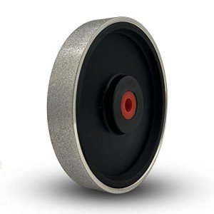 UF-SHARP Diamond Lapidary Jewelry Grinding Wheel 6 inch,1"Arbor, for TIG tungstens, Gem, Marble, Granite, Glass, Ceramics, Cemented Carbide (120 Grit)