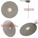 JINGLING 8" Inch 200mm Diamond Grinding Discs 240 Grit Flat Lap Disk Lapping Plate Wheels Sanding Pads Grinder Wheel Lapidary Tools for Stone Pottery Ceramics