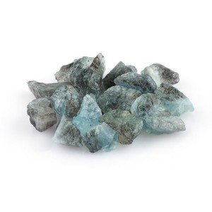CRYSTALIS 100 cts Natural Moss Aquamarine Wholesale Loose Gemstone Bulk, Crystals Raw Rough Stones for Cabbing, Tumbling, Cutting, Lapidary, Polishing, Reiki Healing Wire Wrapping, DIY, Gem Collection