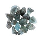 CRYSTALIS 100 cts Natural Moss Aquamarine Wholesale Loose Gemstone Bulk, Crystals Raw Rough Stones for Cabbing, Tumbling, Cutting, Lapidary, Polishing, Reiki Healing Wire Wrapping, DIY, Gem Collection