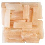 BEZAVO Orange Selenite Rough Stones - 1 lb Raw Crystals for Tumbling, Jewelry Making, Polishing, Cabbing, Lapidary, Fountain Rocks, Decoration, Gem Mining, Wire Wrapping, and Reiki Healing