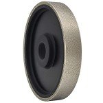 CAQUXIL Diamond Lapidary Jewelry Grinding Wheel 6 Inch with 1 Inch Arbor Hole, Diamond Grinding Wheel for Gem, Marble, Granite, Glass, Ceramics, Cemented Carbide, 120 Grit