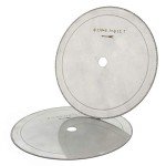 KATSUSO 2Pcs 6" inch 150mm Diamond Lapidary Trim Saw Blades Super-Thin Edge Rim Wet Cutting Disc Arbor 1/2" Jewelry Tools for Gem Stone - (Thickness: Core Thickness 0.25)