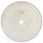 KATSUSO 2Pcs 6" inch 150mm Diamond Lapidary Trim Saw Blades Super-Thin Edge Rim Wet Cutting Disc Arbor 1/2" Jewelry Tools for Gem Stone - (Thickness: Core Thickness 0.25)