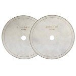 KATSUSO 2Pcs 6" inch 150mm Diamond Lapidary Saws Arbor 5/8" Trim Blade Super Thin Edge Rim Wet Cutting Disc Jewellery Tools for Stone - (Thickness: Core Thickness 0.3mm)