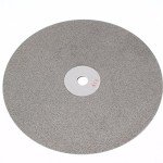 8 inch Diamond Disc Grit 100 High Density Coated Flat Lap Lapping Lapidary Wheel Glass Jewelry Polishing Tool Grinding Sharpening Metal Back 1/2 Arbor GRIT0100