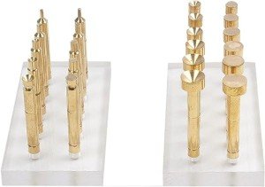 22 Pieces 6 mm Brass Dop Stick Gem Faceting used for Lapidary and Faceting of Gemstones Bronze of Size (2,3,4,5, 6, 7, 8,9,10,11 and 12 mm) & Acrylic Base for Lapidary Faceting Machine