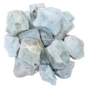 ZAICUS 1 lb Aquamarine Rough Stone - Raw Stones and Crystals Bulk for Tumbling, Jewelry Making, Cabbing, Lapidary, Fountain Rocks, Decoration, Polishing, Wire Wrapping, Gem Mining, Reiki Crystal