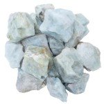 ZAICUS 1 lb Aquamarine Rough Stone - Raw Stones and Crystals Bulk for Tumbling, Jewelry Making, Cabbing, Lapidary, Fountain Rocks, Decoration, Polishing, Wire Wrapping, Gem Mining, Reiki Crystal