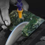 110V Portable Table Saw Gem Jewelry Rock Polishing Grinding Machine,Lapidary Polisher Buffer Jade Cutting Carving Machine,Mini Table Saw DIY Grinder Tool for Cutting,Grinding,Polishing