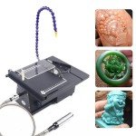 110V Portable Table Saw Gem Jewelry Rock Polishing Grinding Machine,Lapidary Polisher Buffer Jade Cutting Carving Machine,Mini Table Saw DIY Grinder Tool for Cutting,Grinding,Polishing