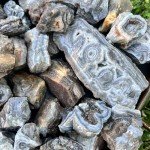 Crazy Lace Banded Agate Rocks Raw Rough Natural Bulk Cabbing Tumbling Lapidary GA (5 Pounds, LARGE Pieces)