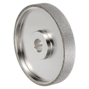 HARFINGTON Diamond Lapidary Wheel 6 Inch x 1 Inch Arbor Hole 60 Grit Grinding Wheels for Stone, Marble, Glass, Ceramics, Crystal, Carbide, Steel