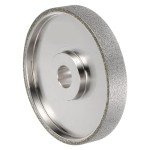HARFINGTON Diamond Lapidary Wheel 6 Inch x 1 Inch Arbor Hole 60 Grit Grinding Wheels for Stone, Marble, Glass, Ceramics, Crystal, Carbide, Steel