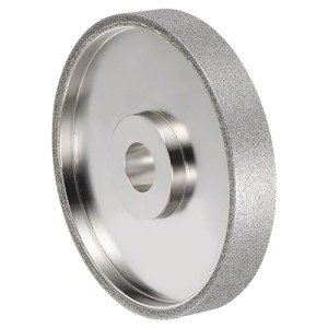 HARFINGTON Diamond Lapidary Wheel 6 Inch x 1 Inch Arbor Hole 80 Grit Grinding Wheels for Stone, Marble, Glass, Ceramics, Crystal, Carbide, Steel
