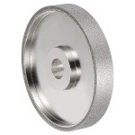 HARFINGTON Diamond Lapidary Wheel 6 Inch x 1 Inch Arbor Hole 80 Grit Grinding Wheels for Stone, Marble, Glass, Ceramics, Crystal, Carbide, Steel