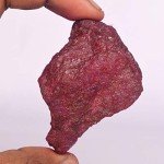 Rare Red Ruby Healing Crystal 495.50 Ct Natural Raw Lapidary Cabbing Rough Ruby Schorl Gem