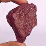 Rare Red Ruby Healing Crystal 495.50 Ct Natural Raw Lapidary Cabbing Rough Ruby Schorl Gem