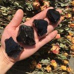 Simurg Raw Black Obsidian Stone 1lb Black Obsidian Rough Crystal Stone for Cabbing, Tumbling, Cutting, Lapidary, Polishing, Reiki Crystal Healing