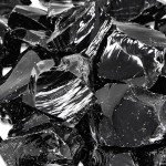 1/2 lb Obsidian Rough Stones - Natural Raw Crystals for Tumbling Cabbing Polishing Wire Wrapping Lapidary & Jewelry Making - Fountain Decoration Rocks - Reiki Yoga & Wicca Healing - Bulk Rocks