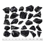 1/2 lb Obsidian Rough Stones - Natural Raw Crystals for Tumbling Cabbing Polishing Wire Wrapping Lapidary & Jewelry Making - Fountain Decoration Rocks - Reiki Yoga & Wicca Healing - Bulk Rocks