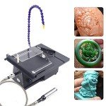Xlsdlvcnxz 1800W Gem Faceting Machine,Jade Carving Machine,Gem Faceting Machine,Lapidary Equipment,Adjustable Micro Table Saw Polishing Tool