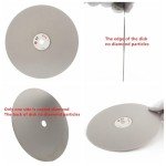 JINGLING 8" Inch Diamond Grinding Disc 600 Grit Flat Lap Disk Lapping Plate Sanding Pads Lapidary Tools for Stone Pottery Faceting Machine