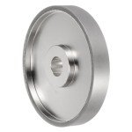 HARFINGTON Diamond Lapidary Wheel 6 Inch x 1 Inch Arbor Hole 600 Grit Grinding Wheels for Stone, Marble, Glass, Ceramics, Crystal, Carbide, Steel