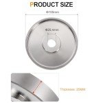 HARFINGTON Diamond Lapidary Wheel 6 Inch x 1 Inch Arbor Hole 600 Grit Grinding Wheels for Stone, Marble, Glass, Ceramics, Crystal, Carbide, Steel
