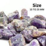 1 LB Amethyst Clear Rough Crystals and Stones Raw Stones for Rock Tumbling, Jewelry Making, Polishing, Cabbing, Lapidary, Fountain Rocks, Decoration, Wire Wrapping, Gem Mining, Reiki Healing
